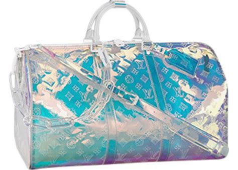 louis vuitton clear holographic bag|Louis Vuitton Keepall Bandouliere Monogram 50 Prism .